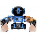 COIL Gra zręcznościowa dla dzieci strzelanie do celu Robot + 2 pistolet + 24 piłki niebieski