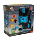 COIL Gra zręcznościowa dla dzieci strzelanie do celu Robot + 2 pistolet + 24 piłki niebieski