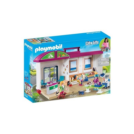 Playmobil Przenośna klinika dla zwierząt 70146