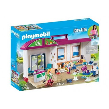 Playmobil Przenośna klinika dla zwierząt 70146