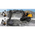 COIL Zdalnie sterowany samochód auto RC pilot VOLVO koparka żółta pojazd skala 1:16