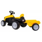 COIL Traktor na akumulator z przyczepką dla dzieci traktorek pojazd przyczepka żółty COIL Traktor na akumulator z przyczepką dla dzieci traktorek pojazd przyczepka żółty