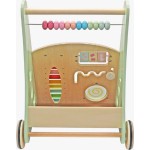 COIL Chodzik pchacz interaktywny dla dzieci jeździk edukacyjny 2w1 sorter pastelowy
