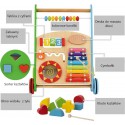 COIL Chodzik pchacz interaktywny dla dzieci jeździk edukacyjny 2w1 sorter pastelowy