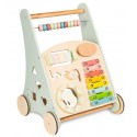 COIL Chodzik pchacz interaktywny dla dzieci jeździk edukacyjny 2w1 sorter pastelowy