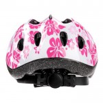 KASK ROWEROWY DZIECIĘCY METEOR HB6-5 M 52-56 CM PINK FLOWERS