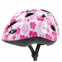 KASK ROWEROWY DZIECIĘCY METEOR HB6-5 M 52-56 CM PINK FLOWERS