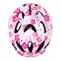 KASK ROWEROWY DZIECIĘCY METEOR HB6-5 M 52-56 CM PINK FLOWERS