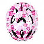 KASK ROWEROWY DZIECIĘCY METEOR HB6-5 M 52-56 CM PINK FLOWERS