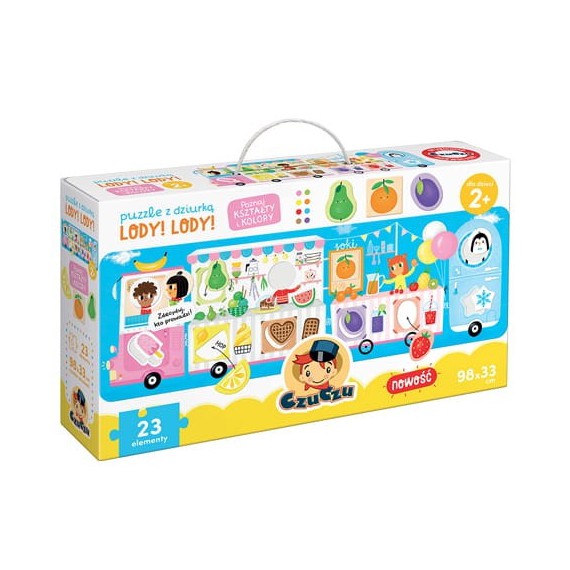 Czuczu Puzzle z dziurką Lody! Lody!