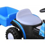 COIL Traktor na akumulator z przyczepą dla dzieci traktorek New Holland pojazd niebieski