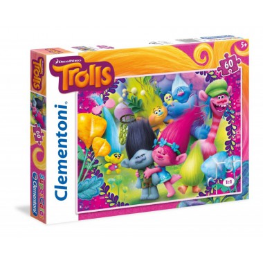 Clementoni 60 ELEMENTÓW Trolls
