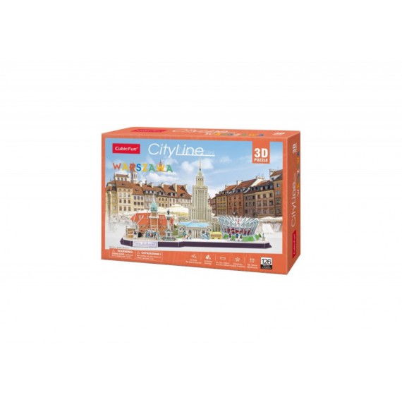 Cubicfun Puzzle 3D Cityline Warszawa