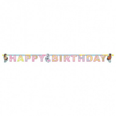 BANER URODZINOWY KONIE 180 x 15 cm
