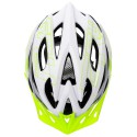 KASK ROWEROWY METEOR GRUVER M 55-58 CM BIAŁY/ZIELONY