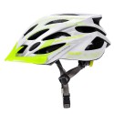 KASK ROWEROWY METEOR GRUVER M 55-58 CM BIAŁY/ZIELONY