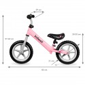Rowerek biegowy dla dziewczynki REBEL PINK Kidwell