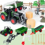 COIL Zestaw figurki farma zwierząt dla dzieci zabawka duże gospodarstwo + traktor 45 elementów COIL Zestaw figurki farma zwierząt dla dzieci zabawka duże gospodarstwo + traktor 45 elementów