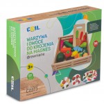 COIL Zestaw do krojenia dla dzieci drewniane warzywa owoce na magnes akcesoria