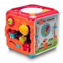 COIL Sorter układanka kostka edukacyjna klocki sensoryczna zabawka interaktywna czerwona