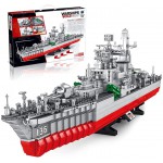 COIL Klocki konstrukcyjne zestaw mega 2462 elementów okręt wojenny armia statek Hangzhou Destroyer