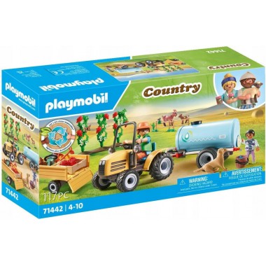 Playmobil TRAKTOR Z PRZYCZEPĄ I ZBIORNIKIEM 71442
