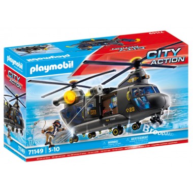 Playmobil Klocki Śmigłowiec ratunkowy jednostki specjalnej 71149