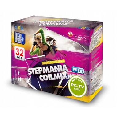COIL PC+TV PODWOJNA 32BIT WiFi 4w1 MATA DO TANCZENIA 2022 DVD PL STEPMANIA 8.0 PL HD + 2GB + CZYTNIK + WGRYWAJ SWOJE PIOSENKI NA