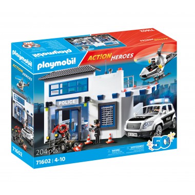 Playmobil Klocki Posterunek Policji Zestaw 71602