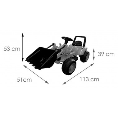 COIL Traktor na akumulator dla dzieci koparka łyżka pojazd spychacz zielony