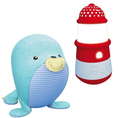 TMTOYS PLUSZAK OCEAN HUGZZZ FOCZKA + LATARNIA MORSKA