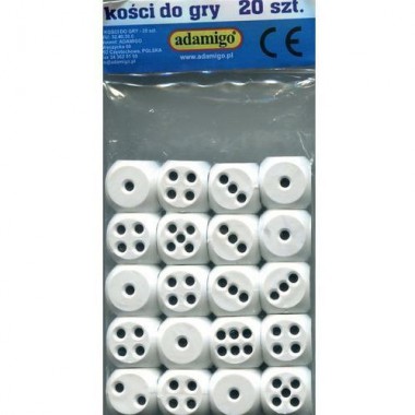 Adamigo Kości do gry komplet 20 szt