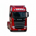 Coil Zdalnie sterowana ciężarówca Scania 770S V8 1:18 na pilota czerwona