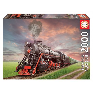 Educa Puzzle 2000 Elementów Soviet Train