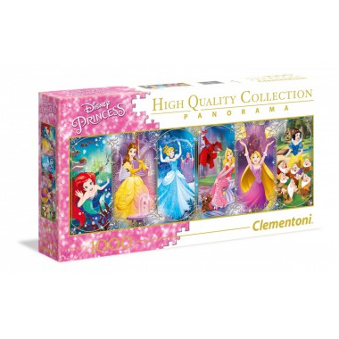 Clementoni Puzzle 1000 elementów Panorama High Quality Collection - Księżniczki Disneya